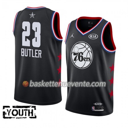 Maillot Basket Philadelphia 76ers Jimmy Butler 23 2019 All-Star Jordan Brand Noir Swingman - Enfant